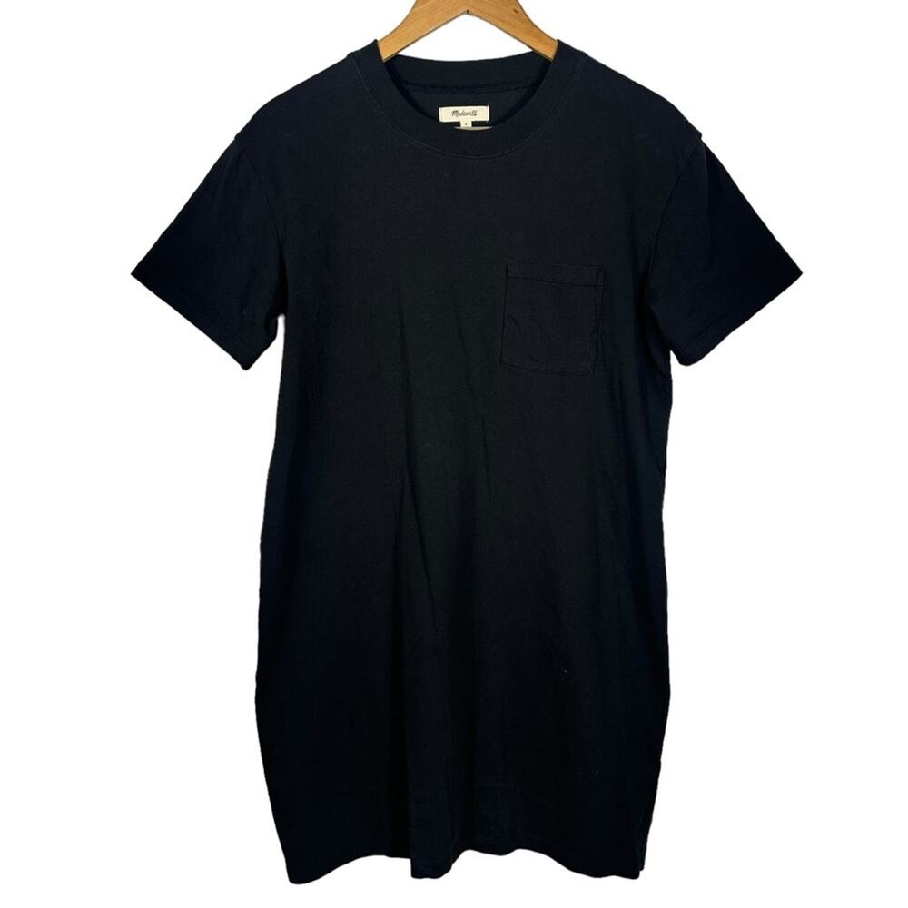 Madewell Pocket Tee Dress Black Size Small - Picture 4 of 13